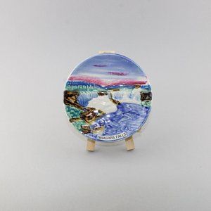 Niagara Falls Hand Painted Decorative Ceramic Mini Souvenir Plate Germany